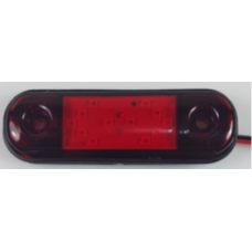 Фонарь контурный унив-й 160 красный  12LED с прокладкой 12-24В (SAMSUNG)  Стрелка Новинка 